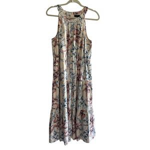 Alex Marie Dress Floral Garden Maxi Peach Pink Summer Women’s Size 10